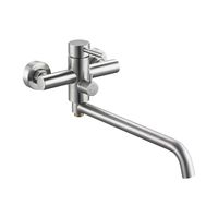 Смеситель для ванны G.Lauf ZAP7-A090, нержавеющая сталь — фото 1, Смеситель для ванны