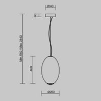 Подвесной светильник Maytoni MOD397PL-L19CH3K — фото 2, Подвесные светильники