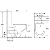 Товар: Унитаз-компакт Azario Margo 390х670х880 безободковый, слив Торнадо, с быстросъемным сиденьем микролифт арт-AZ-2125-UQ1 - фото 14 Унитаз-компакт Azario Margo 390х670х880 безободковый, слив Торнадо, с быстросъемным сиденьем микролифт арт-AZ-2125-UQ1 — фото 14, Напольные унитазы