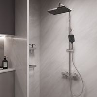 Душевая стойка Core с изливом, хром арт-VSFS-4CO1CH — фото 3, Душевые стойки