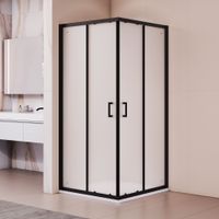 Душевой уголок RGW PA-030B 80x80, квадратный, профиль черный, стекло матовое/6 мм, арт-3508103088-24 — фото 3, Квадратные душевые уголки