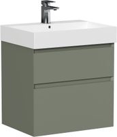 Тумба под раковину Allen Brau Infinity 60 1.210024.CGM олива матовый — фото 1, Тумбы под раковину