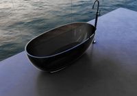 Прозрачная ванна ABBER Kristall AT9703Onyx черная — фото 4, Ванны из полиэфирной смолы