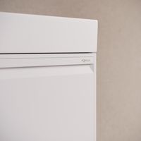 Подвесная тумба 81 см с одним ящиком в белом цвете, с умывальником PUR0108WM — фото 4, Тумбы с раковиной