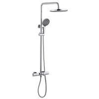 Душевая стойка ABBER Thermostat AF8516L с термостатом и изливом, хром — фото 1, Душевые стойки