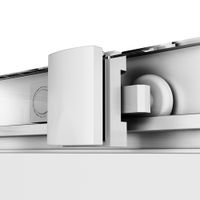 W90G-403-8080-MT Gem душевое огражд квадратн.,раздвиж.двери 80x80 хром мат.,стекло прозрачн — фото 4, Душевые кабины и ограждения