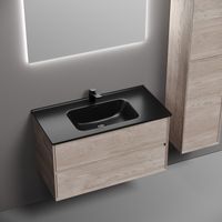 Тумба подвесная SANCOS Marmi 2.0 890х445х520 с двумя ящиками оснащенными доводчиками скрытого монтажа, дуб галифакс натуральный, арт. арт-MR2.090EG — фото 7, Тумбы под раковину