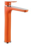 Смеситель для раковины Fiore KEVON CHIC , хром/оранжевый арт-81OX8119 — фото 1, Смесители для раковины
