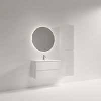 Тумба подвесная SANCOS Snob R 790х390х500, c двумя ящиками оснащенными доводчиками, Bianco, арт.SNR80/39W — фото 4, Тумбы под раковину