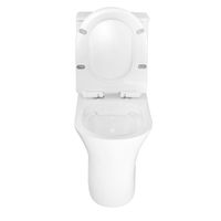 Унитаз-компакт Azario FRENTO 340x650х770 безободковый, в комплекте с бачком и сиденьем микролифт арт-AZ-2311 — фото 3, Напольные унитазы