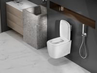 Товар: Унитаз ABBER Rechteck подвесной белый, безободковый, смыв торнадо арт-AC1217 - фото 4 Унитаз ABBER Rechteck подвесной белый, безободковый, смыв торнадо арт-AC1217 — фото 4, Подвесные унитазы