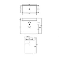 Товар: Раковина SIMAS AGILE накладная без отверстий эмалированная с 4 сторон цвет белый матовый AG80.BM - фото 2 Раковина SIMAS AGILE накладная без отверстий эмалированная с 4 сторон цвет белый матовый AG80.BM — фото 2, Раковины накладные