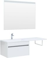 Тумба под раковину Aquanet Токио 68 белый (подвесная, 1 ящик) арт-00236917 — фото 8, Тумбы под раковину