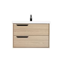 Тумба под раковину VIANT КЕЛЬН 80 подвесная светлое дерево арт-VKEL80FOSD-T2YP — фото 2, Тумбы под раковину