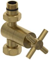 Вентиль Вентиль Сунержа прямой крест (G 1/2" НР х G 3/4" НГ) Состаренная латунь арт-051-1409-1234 — фото 3, Комплектующие для полотенцесушителей