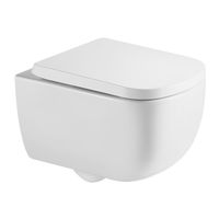 Унитаз подвесной Azario CAMPO 510х360х365 безободковый, система смыва скрытое "Торнадо", с быстросъемным сиденьем микролифт арт-AZ-1883WH — фото 6, Подвесные унитазы