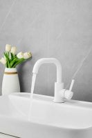 Смеситель для раковины BELZ , белый арт-B10810-8 — фото 4, Смесители для раковины