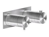 Смеситель для душа, Gessi, Shower316, тип открывания воды-вентильный, тип регулирования воды-термостатический картридж, тип установки-встраиваемый, внутренняя часть-необходимо заказать, цвет-Copper Brushed PVD, с подключением на 3/4", фильтрами и переключателем с керамическими дисками, на три позиции на 1/2" арт-54036.708 — фото 2, Смеситель для душа