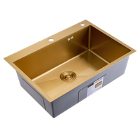 Кухонная мойка Splenka S703.7050.03, золотой сатин — фото 1, Кухонные мойки