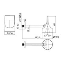Товар: Верхний душ Bossini Apice HH1000.030 Ø100 мм настенный с кронштейном Easy Clean цвет хром - фото 3 Верхний душ Bossini Apice HH1000.030 Ø100 мм настенный с кронштейном Easy Clean цвет хром — фото 3, Верхние души