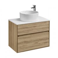 Столешница ЛИБЕРТИ 75, белый глянец арт-1A281003LY010 — фото 3, Столешницы под раковину