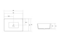 Товар: Раковина накладная ABBER Rechteck AC2212 белая - фото 3 Раковина накладная ABBER Rechteck AC2212 белая — фото 3, Раковины накладные