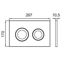 SET Инсталляция Sava Fix Slim+клавиша смыва белый глянец + хром глянец квадр. SMART SET40006488G — фото 2, Инсталляции для унитазов