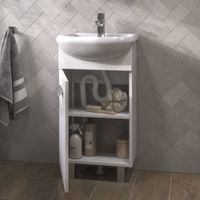 Тумба под раковину VIGO Hoska 45 напольная белый (227) — фото 3, Тумбы под раковину