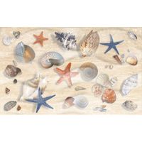 Декоративный массив Аликанте бежевый (звездочки, ракушки) 25х50 (13 шт) арт-07-00-5-10-10-11-120 — фото 1, Декоративные элементы