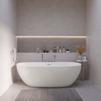 Ванна пристенная Grossman Classic (160х75х58),со смесителем на борту ,1 место арт-GR-12501-1 — фото 4, Акриловые ванны