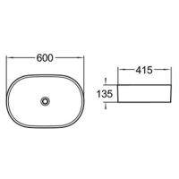Товар: Раковина Azario накладная 600х415х135 белый глянец арт-AZ-2143P SP - фото 2 Раковина Azario накладная 600х415х135 белый глянец арт-AZ-2143P SP — фото 2, Раковины накладные