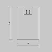 Уличный трековый светильник Outdoor O-TR01-2-S-16WB3K — фото 9, Уличное освещение