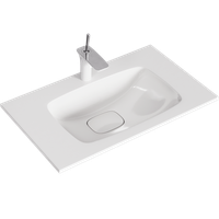 Подвесная тумба с двумя ящиками с умывальником из литьевого мрамора. арт-MAI0175 — фото 1, Тумбы с раковиной