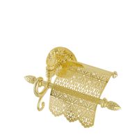 VERSAILLES Бумагодержатель с крышкой, золото арт-32635 — фото 1, Держатели туалетной бумаги