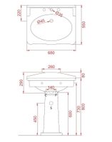 Пьедестал Artceram Hermitage цвет черный HEC002 03 00 — фото 1, Пьедесталы для раковины