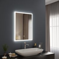 Товар: Зеркало с LED-подсветкой SIENA (50*70) /AQUA DE MARCO Sien50/70 - фото 2 Зеркало с LED-подсветкой SIENA (50*70) /AQUA DE MARCO Sien50/70 — фото 2, Зеркала в ванную комнату