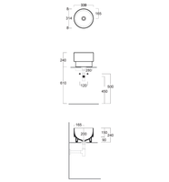 Раковина SIMAS PO-MO накладная или полувстраиваемая сверху без отверстий цвет белый PO03 — фото 3, Раковины накладные