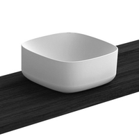 Раковина Scarabeo MOON накладная без перелива без отверстий цвет белый матовый арт-5501 41 — фото 1, Раковины накладные