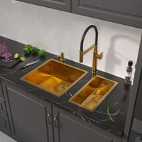 Товар: Кухонная мойка Reflexion Iseo RX2250GD брашированное золото - фото 24 Кухонная мойка Reflexion Iseo RX2250GD брашированное золото — фото 24, Кухонные мойки