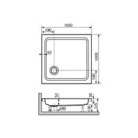Комплект: Угол RGW CL-34 + поддон RGW STYLE 32093488-11, 16180188-11 — фото 5, Комплектующие для поддонов