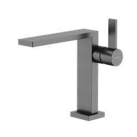 Смеситель для раковины SANCOS Linn, вороненая сталь, арт. SC9019GG — фото 1, Смесители для раковины