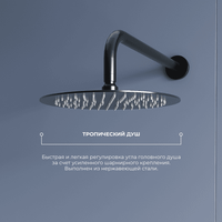 Товар: Душевая система скрытого монтажа RGW SP-55B, черная, арт-51140855-04 - фото 3 Душевая система скрытого монтажа RGW SP-55B, черная, арт-51140855-04 — фото 3, Встраиваемые душевые комплекты