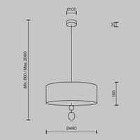 Подвесной светильник Maytoni MOD437PL-05B — фото 6, Подвесные светильники