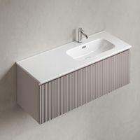 Тумба подвесная SANCOS Snob R 1.0 1195х445х406, c одним ящиком оснащенным доводчиками, Doha Soft , арт. арт-SNR1.0120RSM — фото 3, Тумбы под раковину