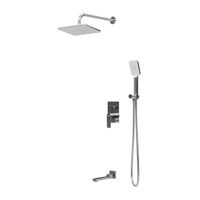 Душевая система скрытого монтажа Grossman Classic 501.K35.04.100 хром глянцевый,1 место — фото 1, Душевые системы