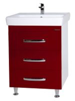 Рокко-50 тумба с 3 ящ. красная (МИНИ) 4633706660030 — фото 1, Тумбы под раковину