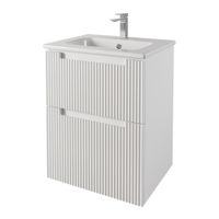 Товар: Тумба EUPHORIA, 60 см, подвесная/напольная, 2 ящика, белый матовый арт-99.2015 - фото 3 Тумба EUPHORIA, 60 см, подвесная/напольная, 2 ящика, белый матовый арт-99.2015 — фото 3, Тумбы под раковину