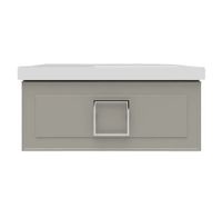 Тумба под раковину подвесная La Fenice Cubo FNC-01-CUB-С-90, бежевая — фото 1, Тумбы под раковину