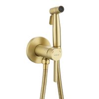 Гигиенический душ со смесителем Splenka S221.52.03, сатин золотой — фото 1, Гигиенические души