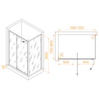 Душевой уголок RGW PA-44B (PA-02B + Z-050-1B) 1200x800 41084418-014 — фото 1, Душевые уголки